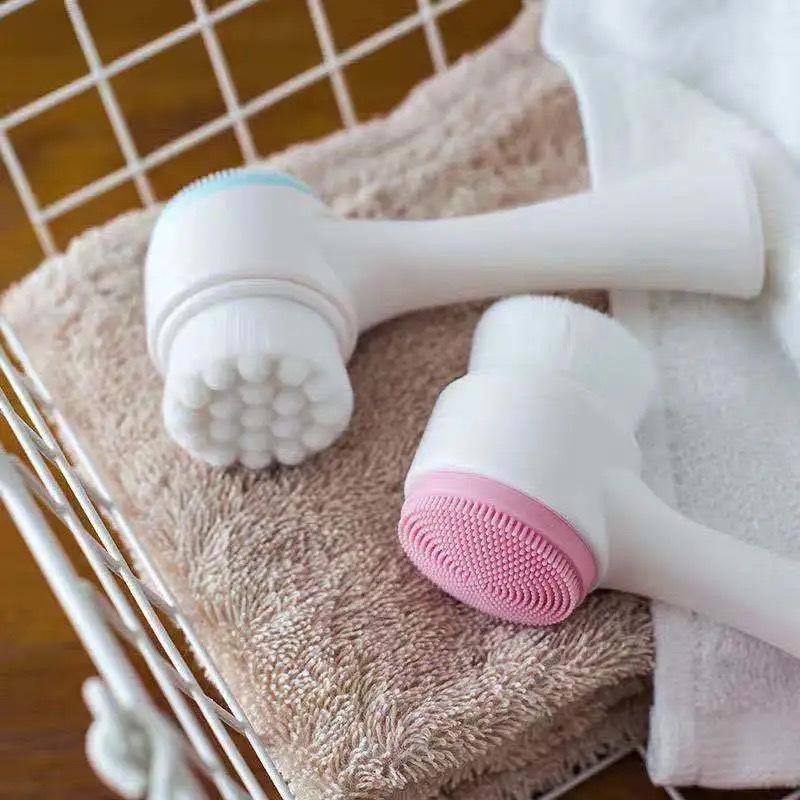 3D Double Silicone Facial Clea - Silicone Face Scrubber Electric recension och pris