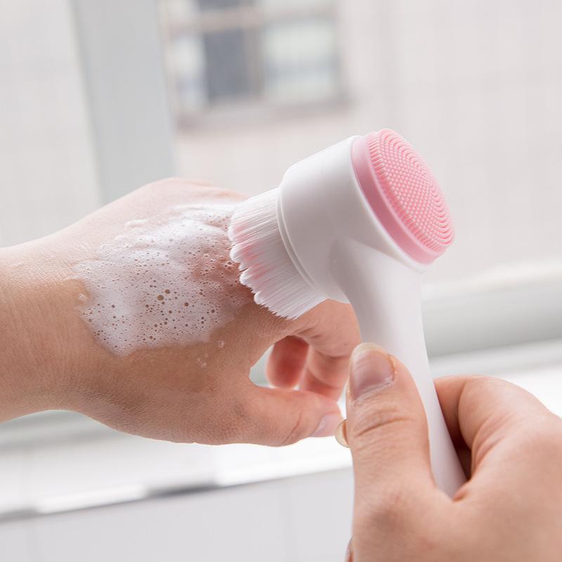 3D Double Silicone Facial Clea - Silicone Face Scrubber Electric recension och pris