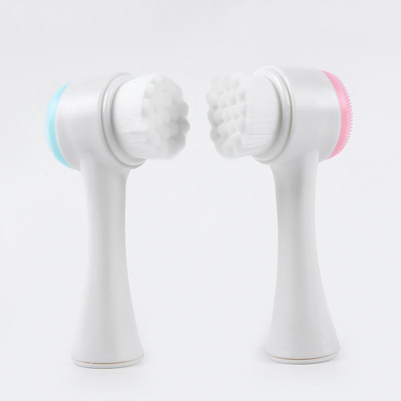 3D Double Silicone Facial Clea - Silicone Face Scrubber Electric recension och pris