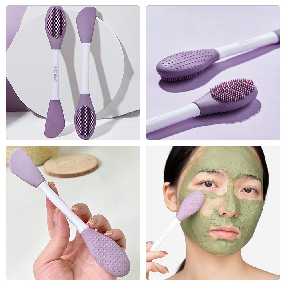 Silicone Dual-Head Face Mask B - Silicone Face Scrubber Electric recension och pris