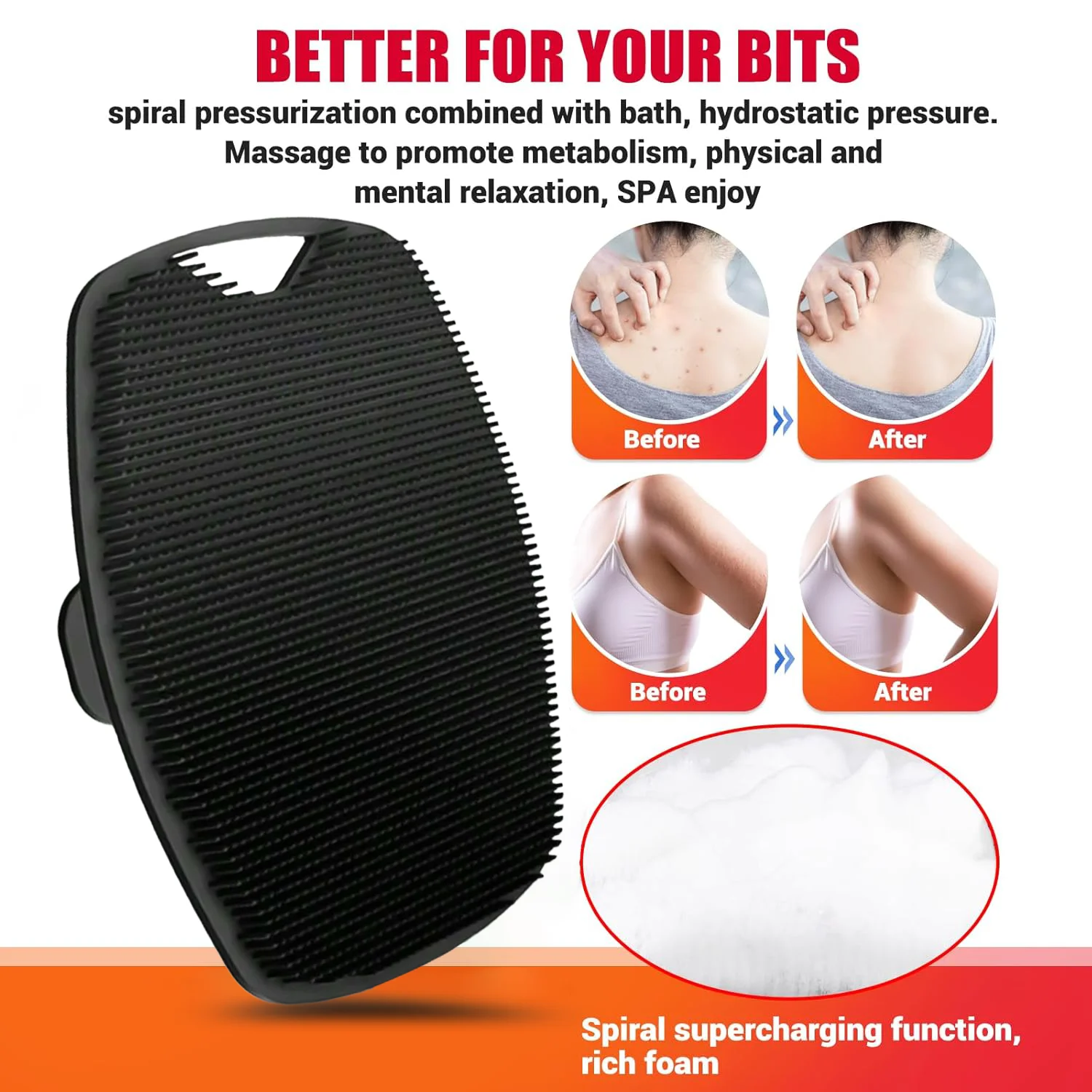 New Massage Bath Brush Oval Ba - Silicone Face Scrubber Electric recension och pris