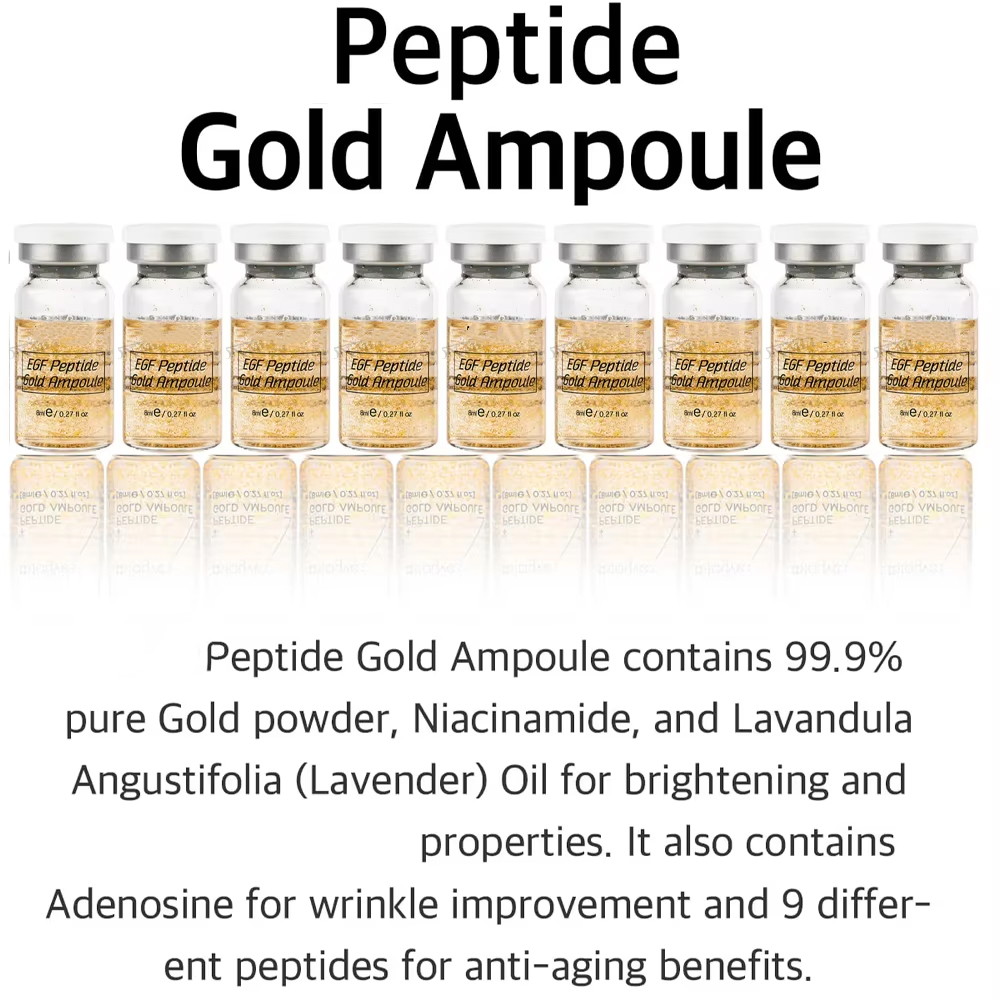 Korea Peptide Gold Ampoule Ski - Hyaluronic Acid Facial Serum recension och pris