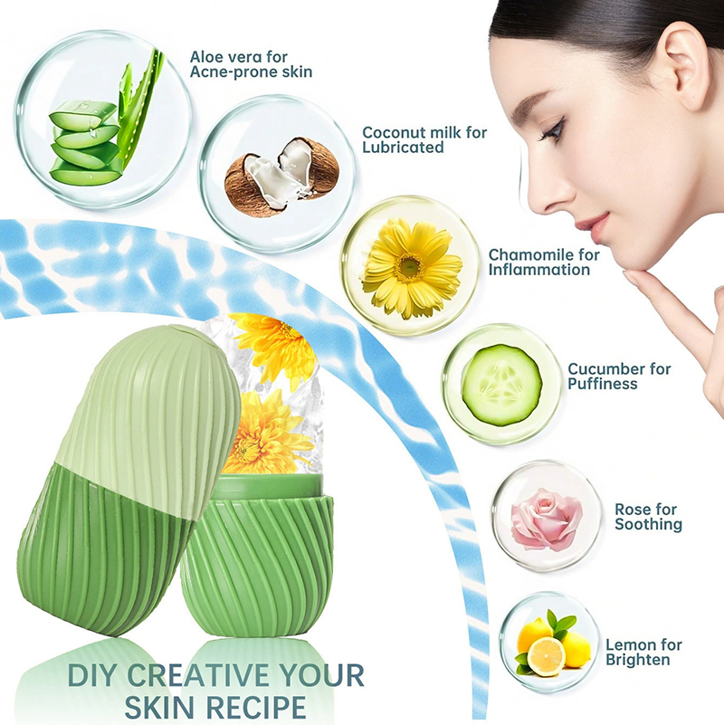 【1PC Silicone Ice Face Roller  - Face Ice Roller Puffiness recension och pris