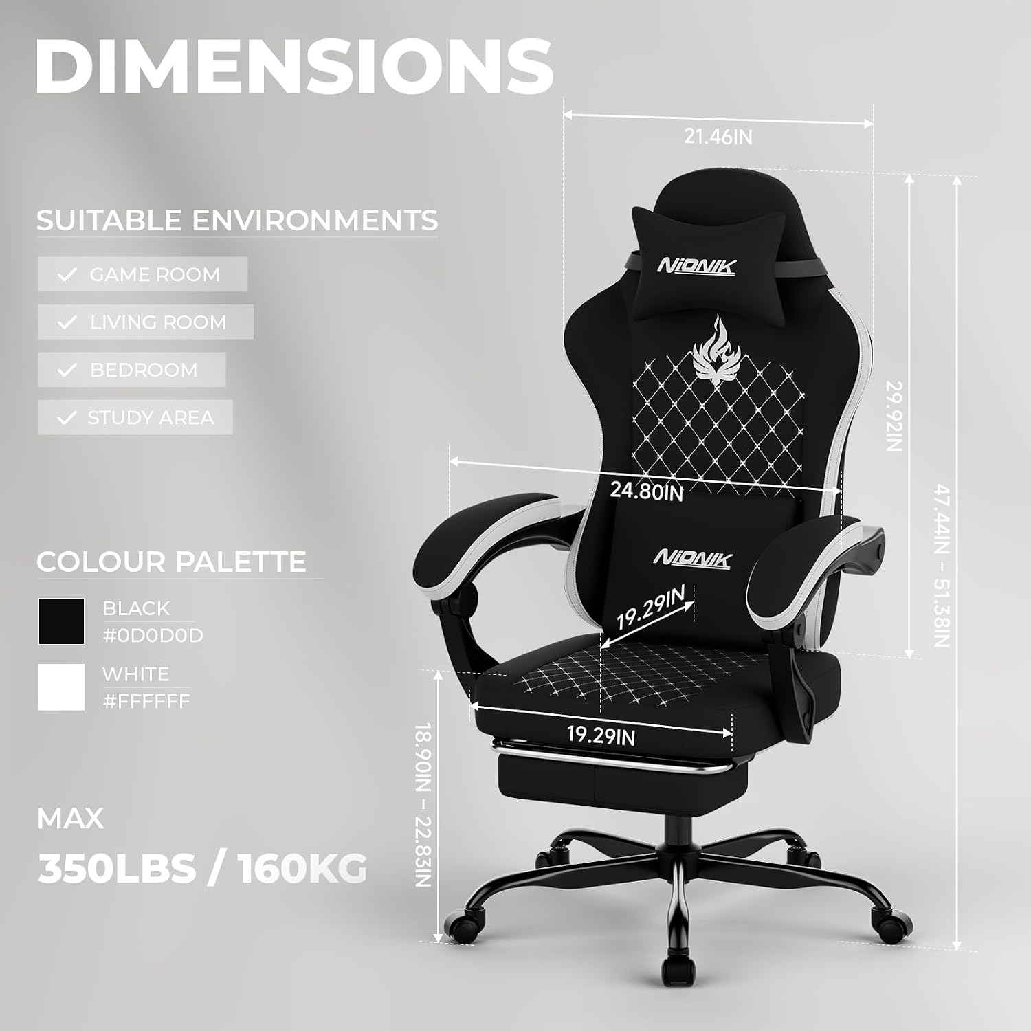 Gaming Chair with Massage,Ergo - Massage recension och pris
