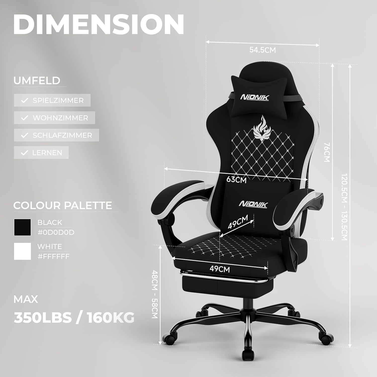 Gaming Chair with Massage,Ergo - Massage recension och pris