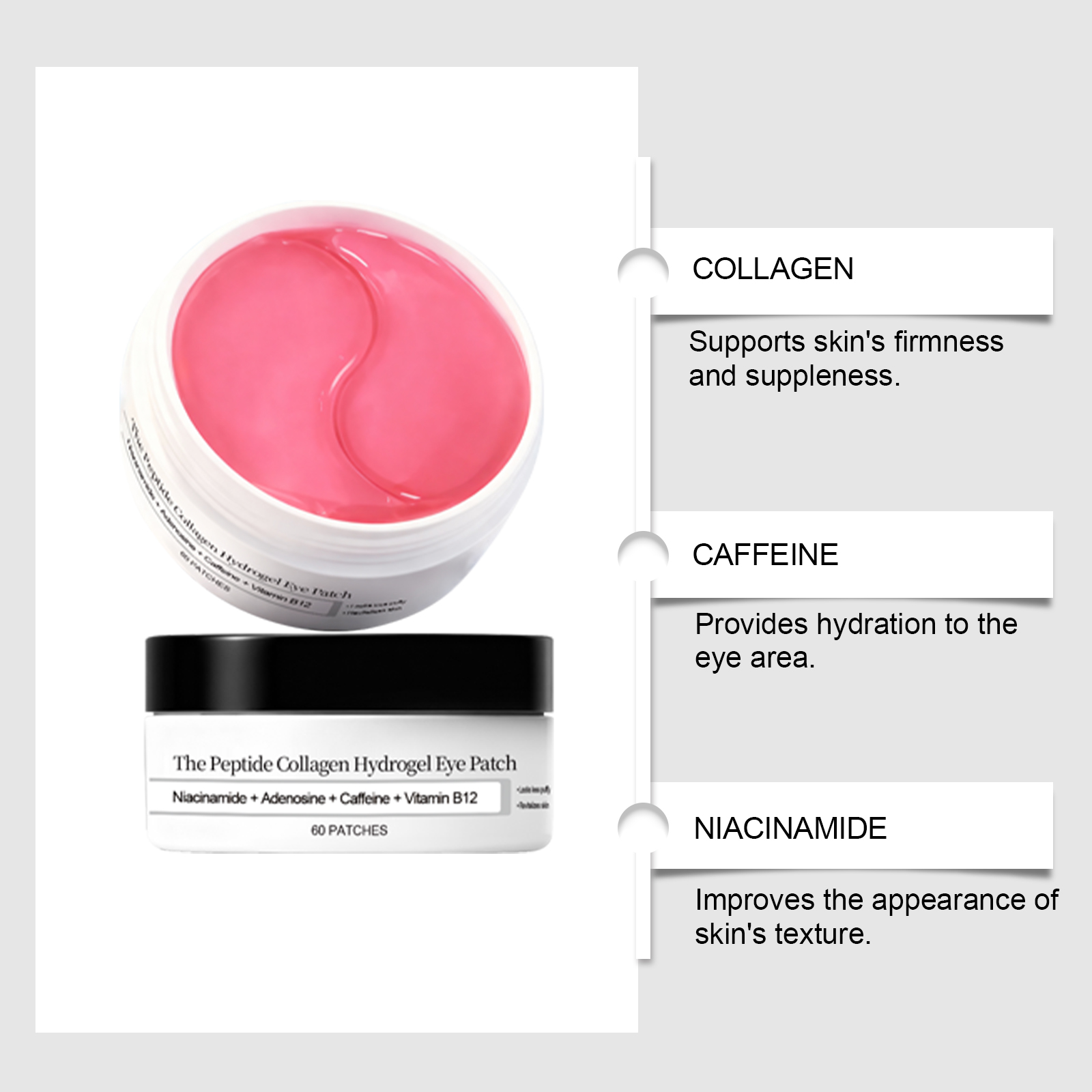 Collagen Eye Mask, Hydrating U - Collagen Under Eye Patches recension och pris